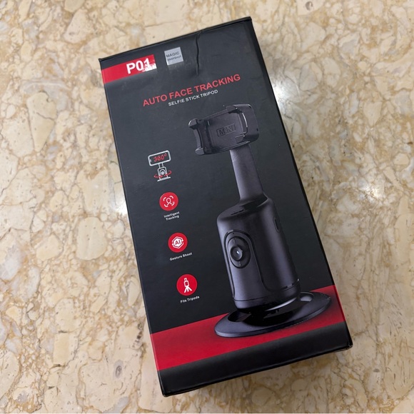 NIB Gimbal Tracking Selfie Stick Tripod With 360 Degree Rotation - Picture 2 of 11